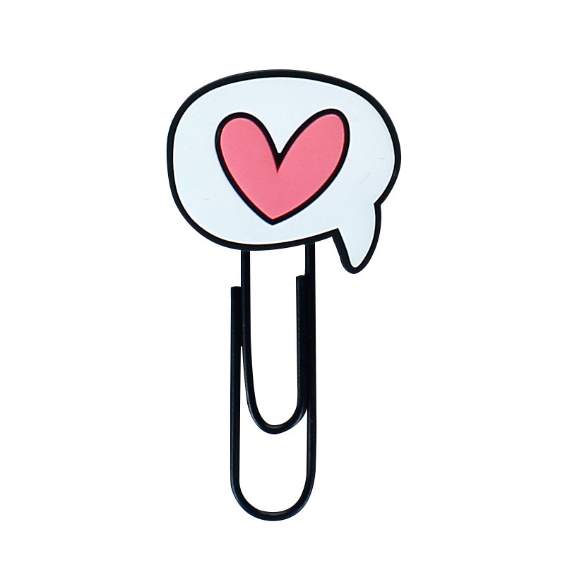 创意包塑回形针卡通动物曲别针办公用品文教书本隔页软胶书签礼品