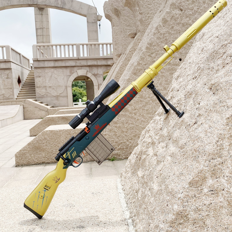 awm抛壳软弹枪98k儿童玩具枪地摊批发洛臣狙击枪可发射大号吃鸡枪