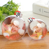 Christmas ball transparent ps Plastic Hollow ball Cap Christmas christmas tree decorate Photo 8cm Christmas balls