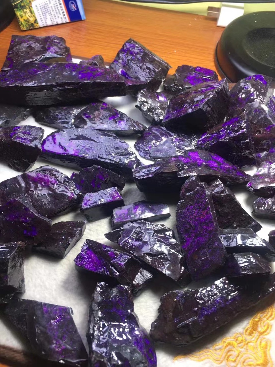 帝王紫天然舒俱来原石女苏纪石手链桶珠饰品手镯戒指吊坠散珠