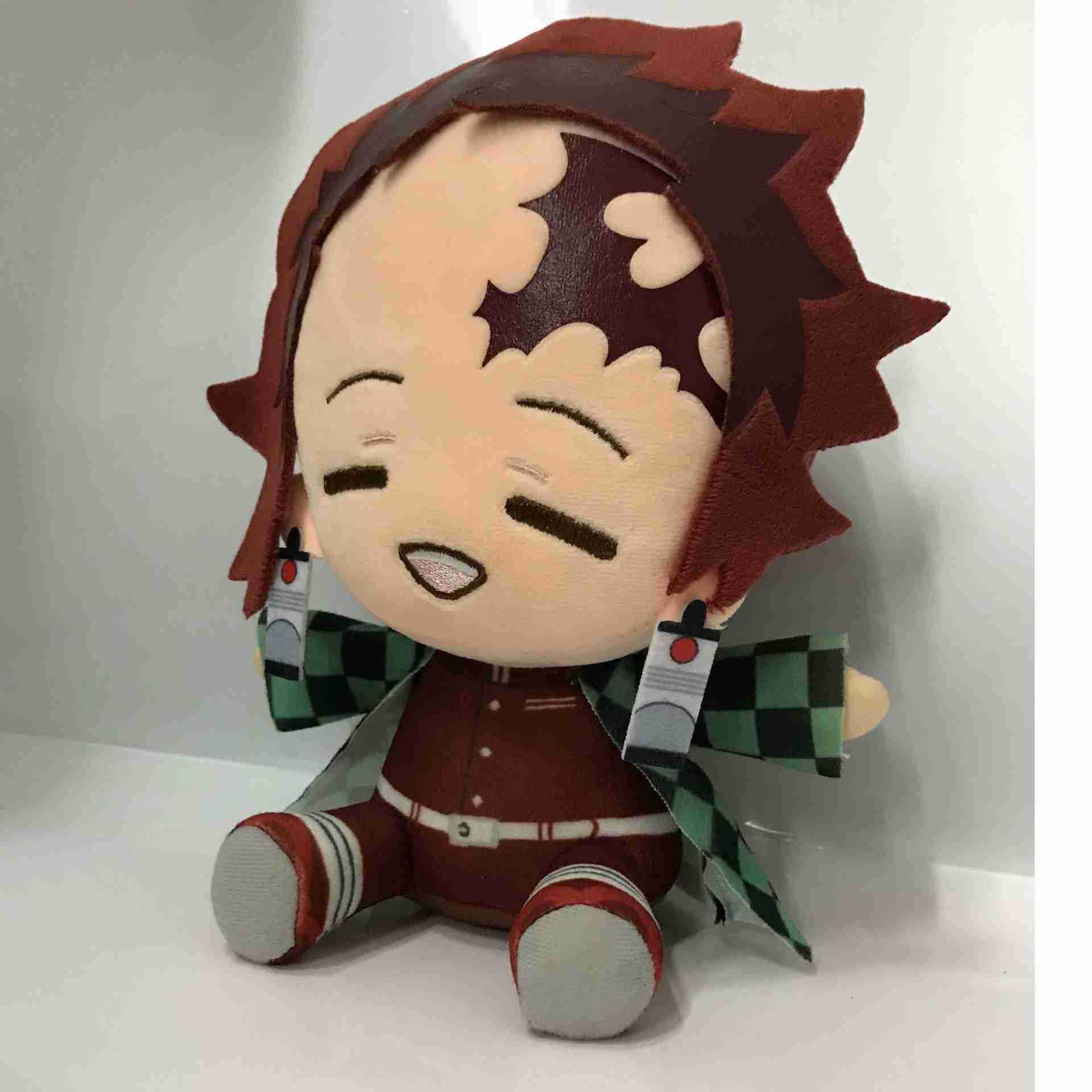 动漫 鬼灭之刃毛绒公仔 20cm 灶门炭治郎毛绒玩具娃娃