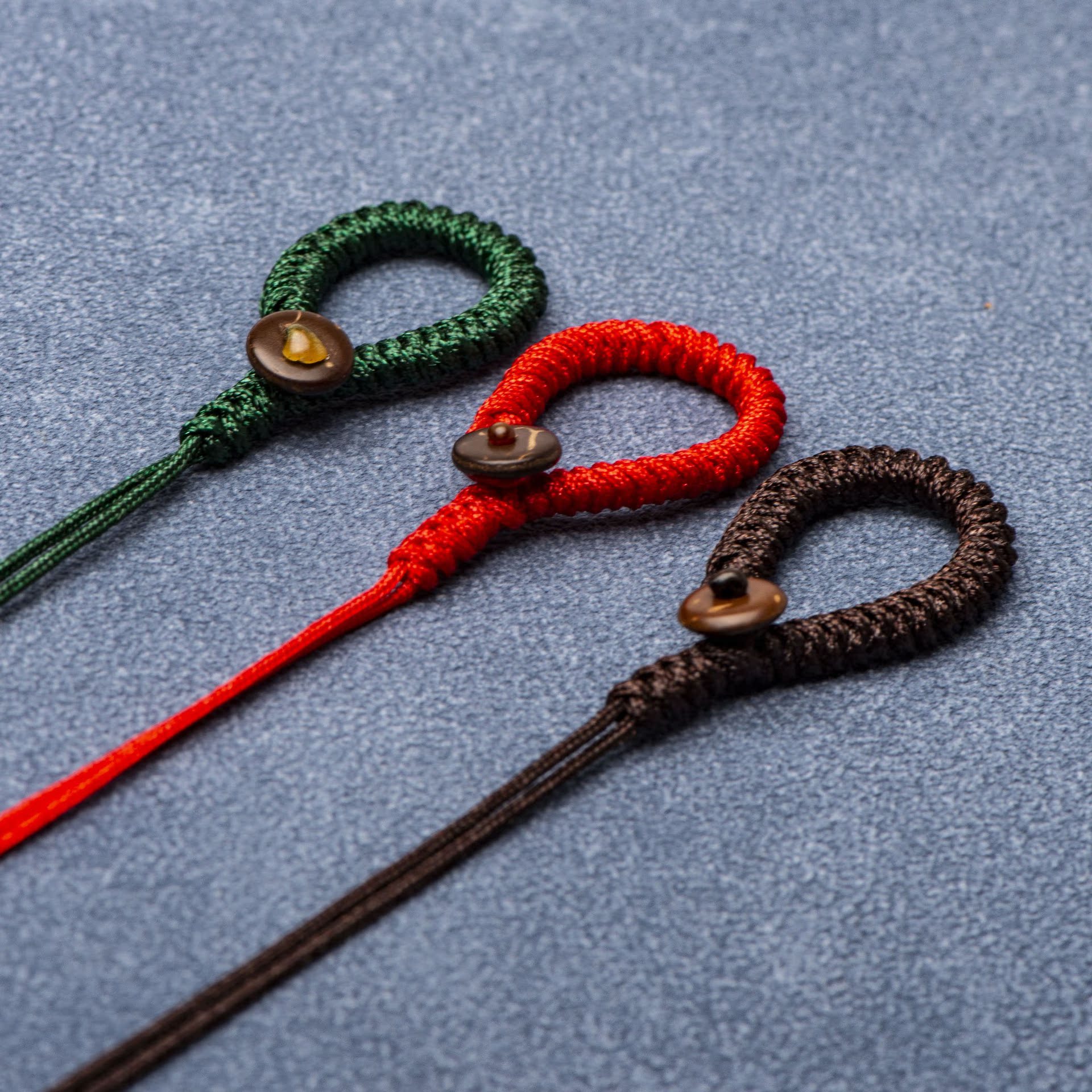 金刚结手工编织汽车钥匙扣包挂绳带扣短款手把配饰diy挂件绳批发