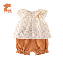 女宝宝夏季套装可爱儿童夏装女童无袖童装 婴儿宝宝衣服现货新品
