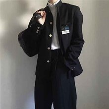 2022年制服中山装男热血高校校服日系jk西装男外套套装学院风班服