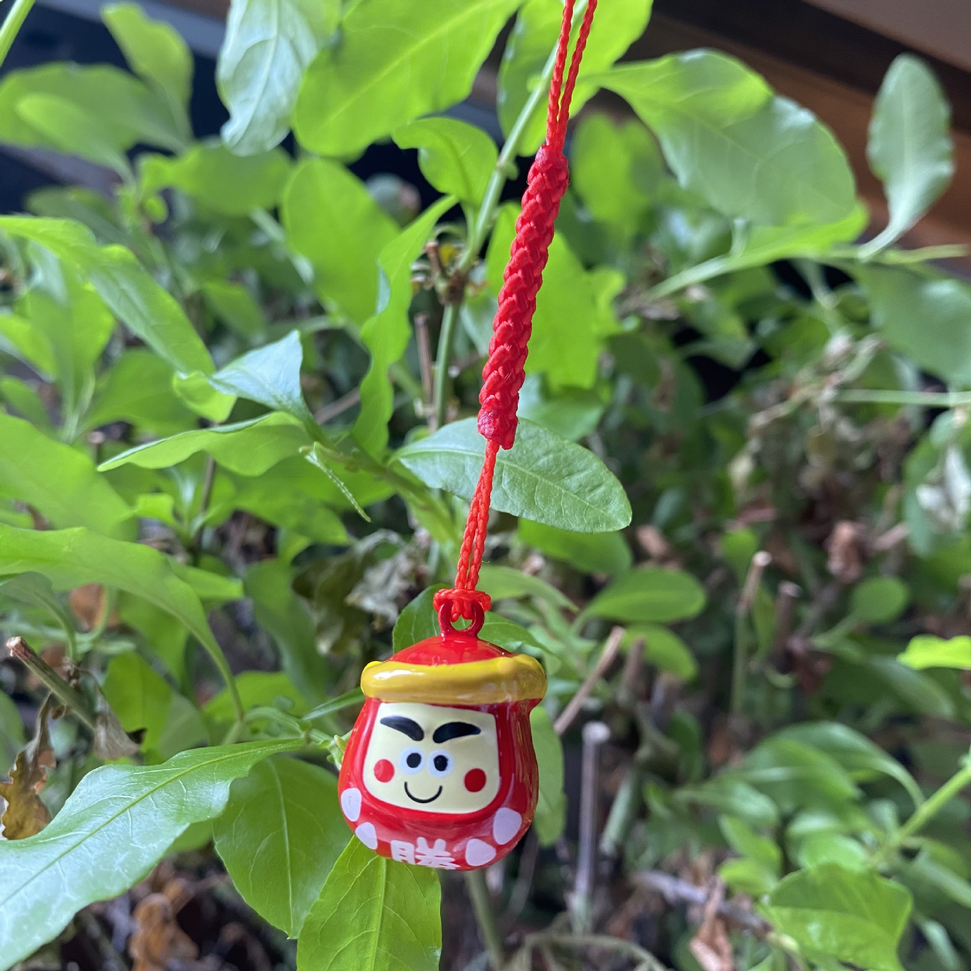 日本浅草寺达摩御守小铜铃铛手机包包u盘车载小挂饰清水寺小吊坠