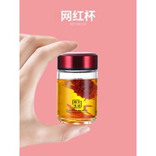 希诺迷你玻璃杯女便携学生小巧可爱加厚网红水杯子果奶茶杯咖啡杯