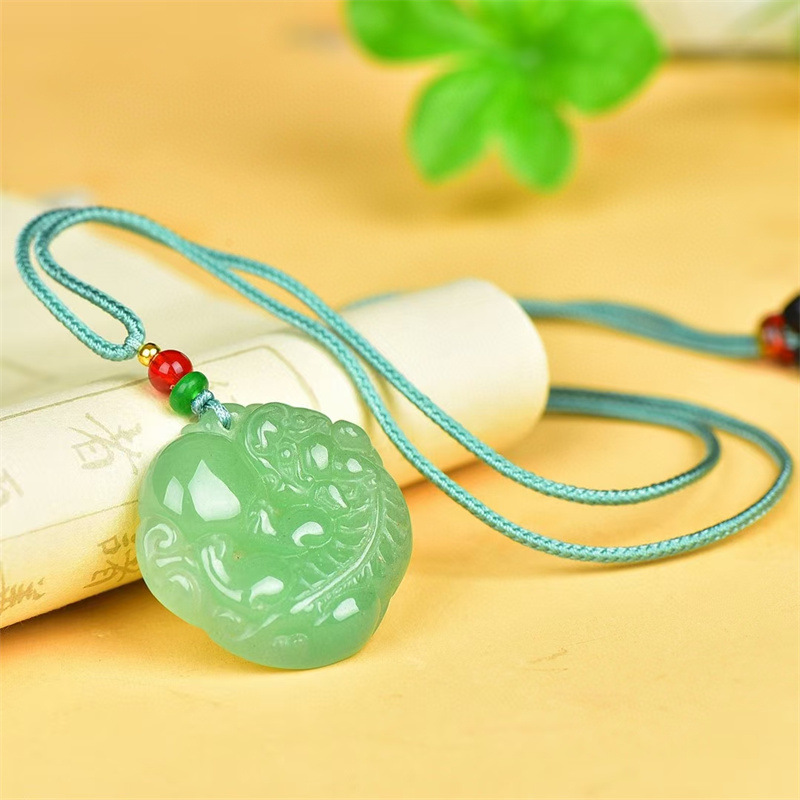 东陵玉貔貅吊坠缅甸玉貔貅翡翠绿玉石金丝玉招财貔貅挂件礼物批发