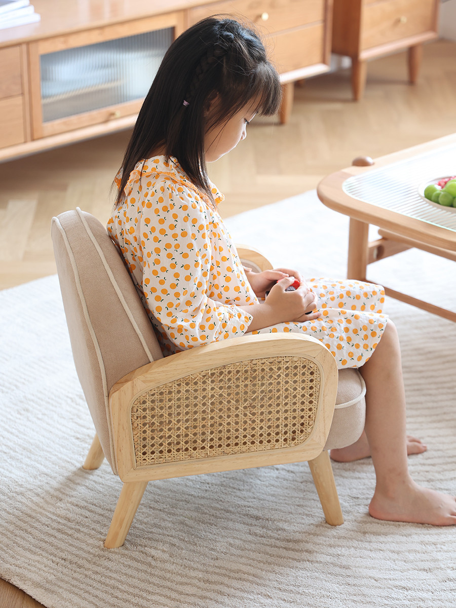 儿童沙发宝宝小椅子可爱座椅女孩男孩公主阅读角学坐沙发实木单人