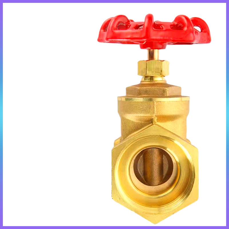 厂家直供黄铜dn15闸阀自来水阀门管道水表开关加厚阀体6分1寸闸阀