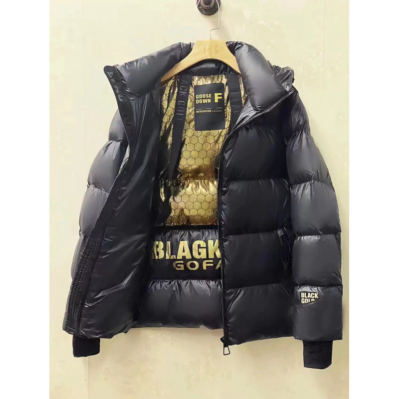 反季黑色金标羽绒服男女情侣短款系列冬季2024年大牌高端-阿里巴巴