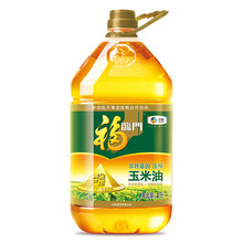 福临门食用油 压榨一级黄金产地玉米胚芽油4L中粮出品 一桶包邮
