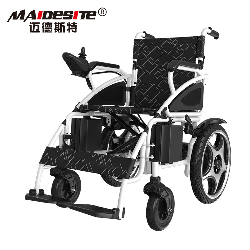 迈德斯特电动轮椅铅酸锂电智能全自动轻便可折叠残疾人老年代步车