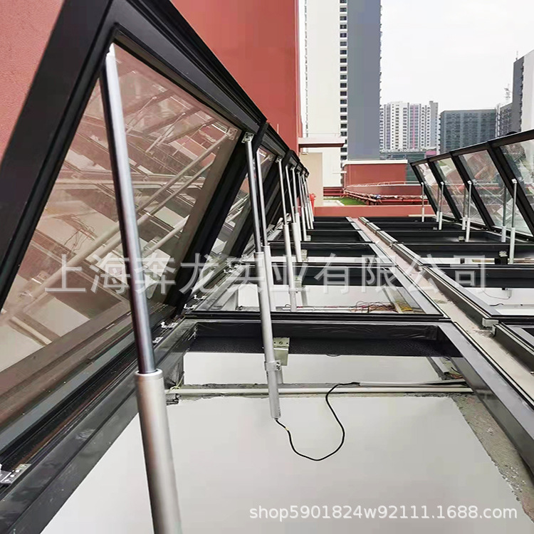 电动开窗机消防排烟上悬窗下悬窗中悬窗天窗安装使用奔龙生产销售