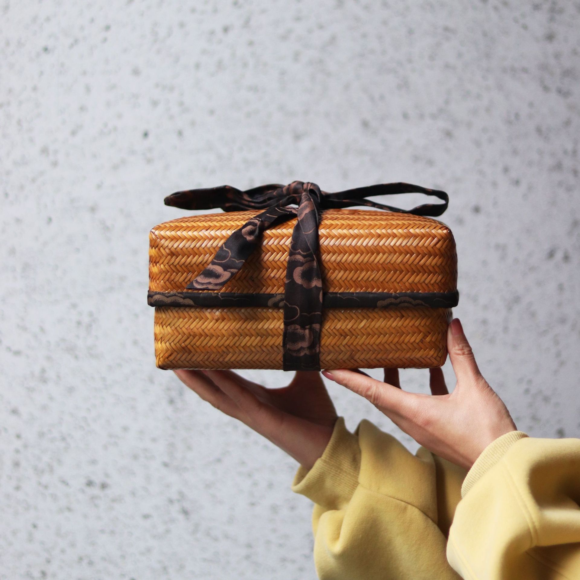 竹编茶道收纳盒带盖手工旅行茶包茶礼包装盒桌面整理收纳具-阿里巴巴