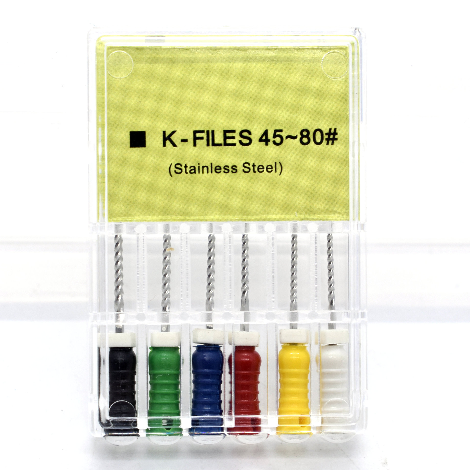 牙科材料不锈钢k锉45-80#手动根管k型扩大针可高温消毒口腔工具