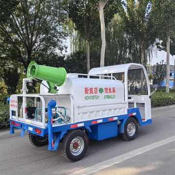 电动四轮洒水车工地用道路路面冲洗多功能雾炮园林工程绿化喷洒车