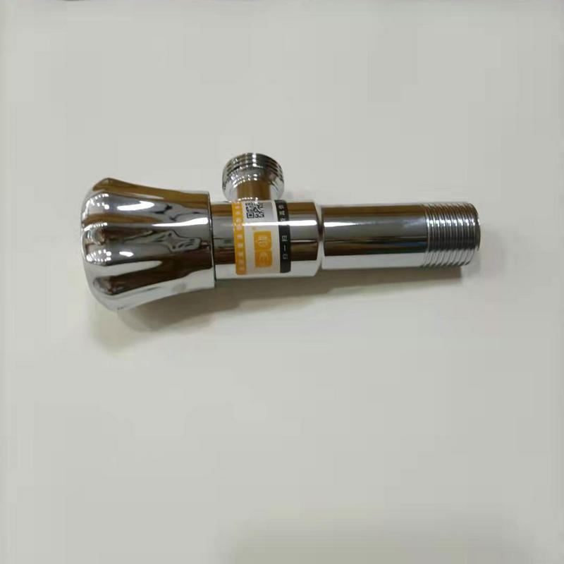 vhm7批发全铜加长冷热三角阀进水阀门家用马桶热水器加长一进二出