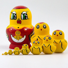 俄罗斯套娃特色儿童玩具小兔子生日节日礼物生活家居摆件工厂严选