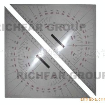 瑞锜厂家直销船舶海图作业塑料三角板 学校教学专用三角板300MM
