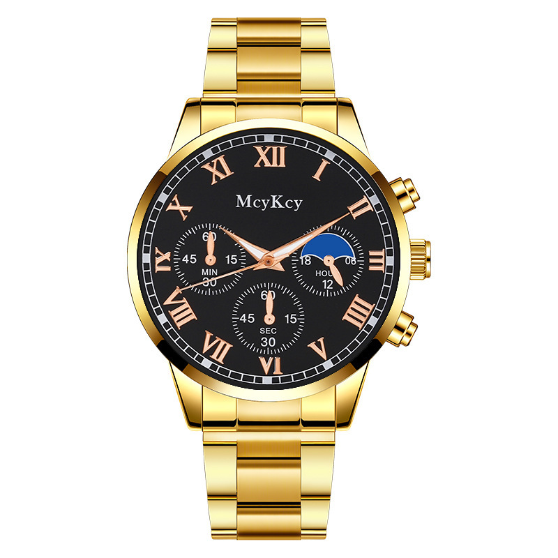 New Mcykcy Brand Watch Men's Non-Mechanical Watch Men's Watch Source Watch Wholesale Steel Belt Business Men's Watch