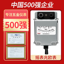 德力西兆欧表 ZC-7铝壳指针式抗干扰摇表500V 手摇合金绝缘电阻表