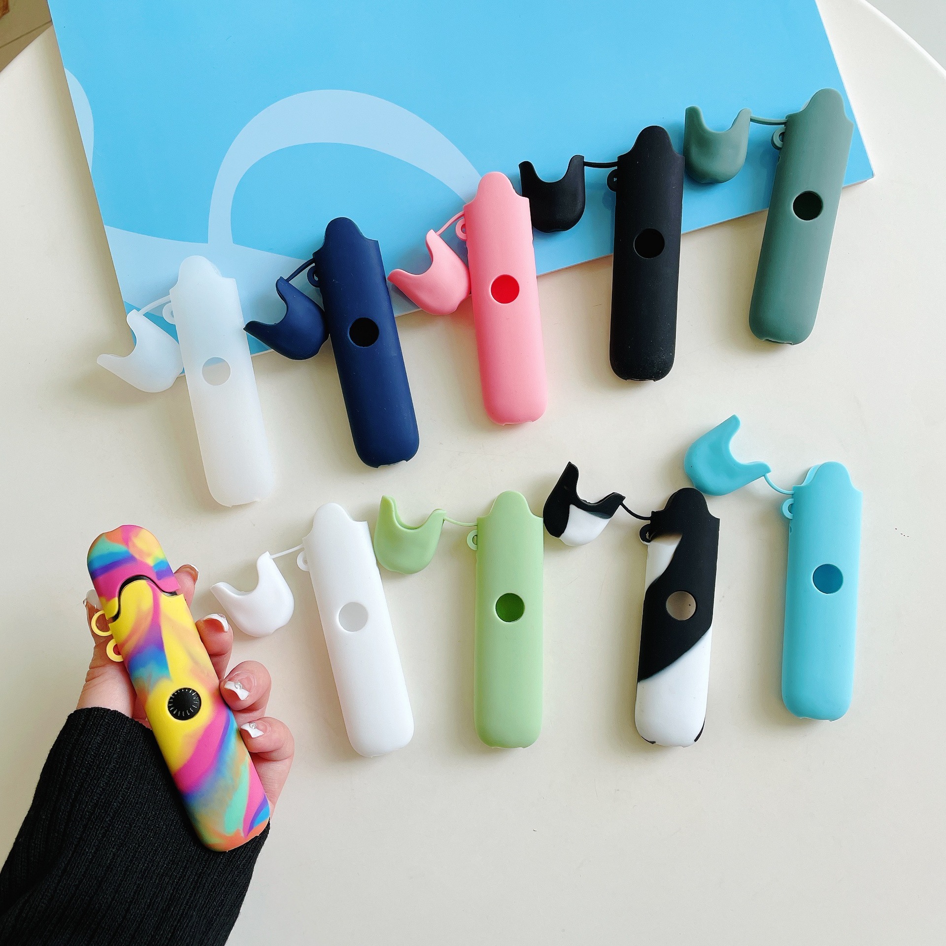 新款vtv保护套挂绳二代烟嘴套防尘套烟杆壳vtv硅胶套电子器透明