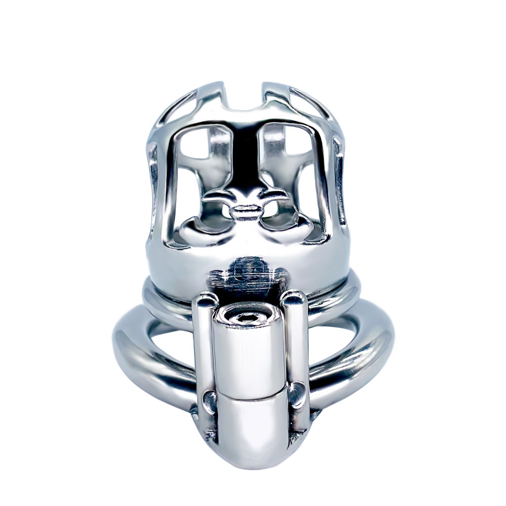 frrk新款男士贞操锁短款不锈钢cb锁阳具锁贞洁笼阴茎锁情趣性道具