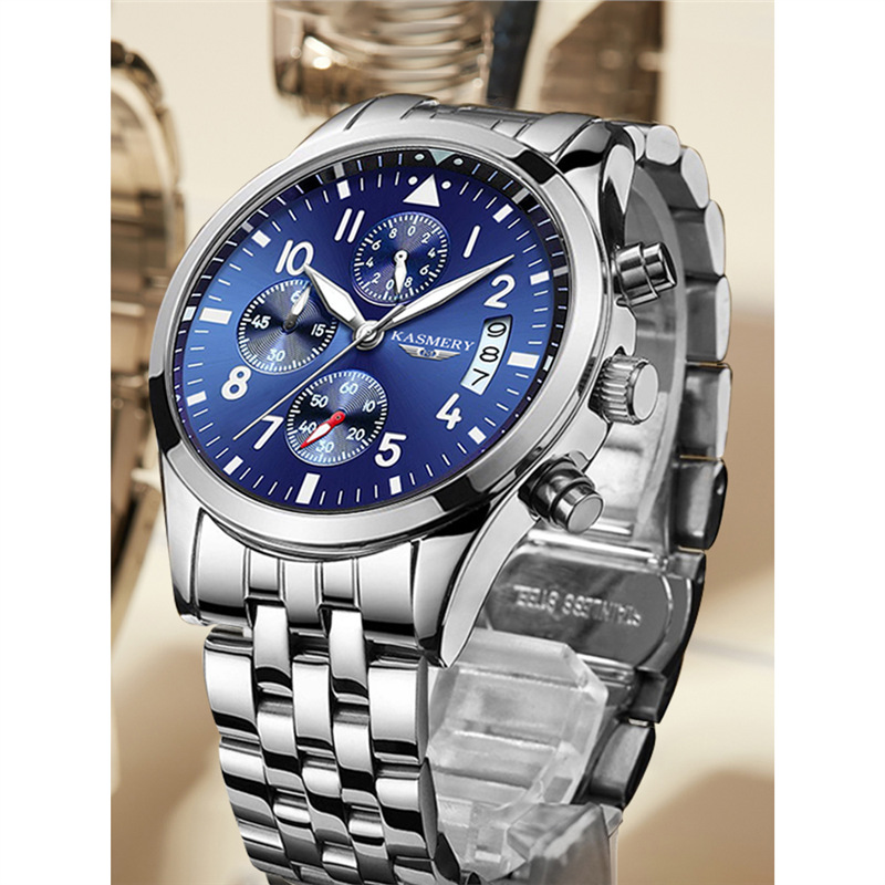 正品飞行员系列手表男士机械表男款多功能计时潮流时尚石英表