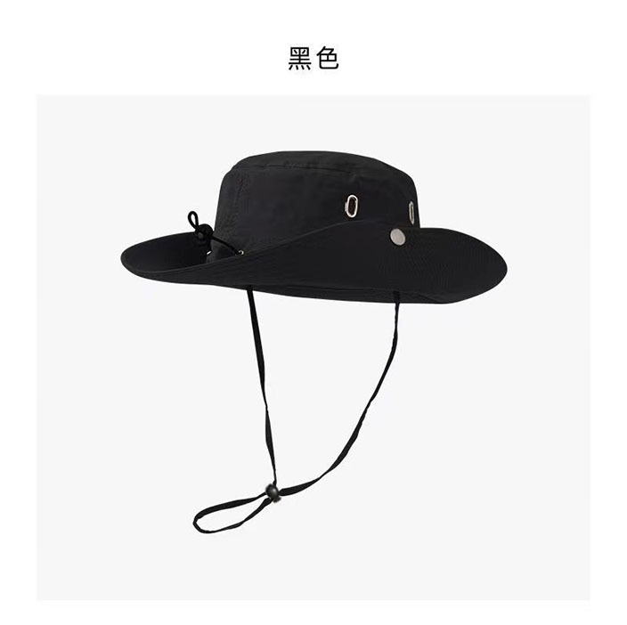 Hat Fisherman Hat Outdoor Waterproof Men's and Women's Cowboy Hat Hiking Sun-Proof Mountaineering Western Big Head Circumference Sun-Proof Women's