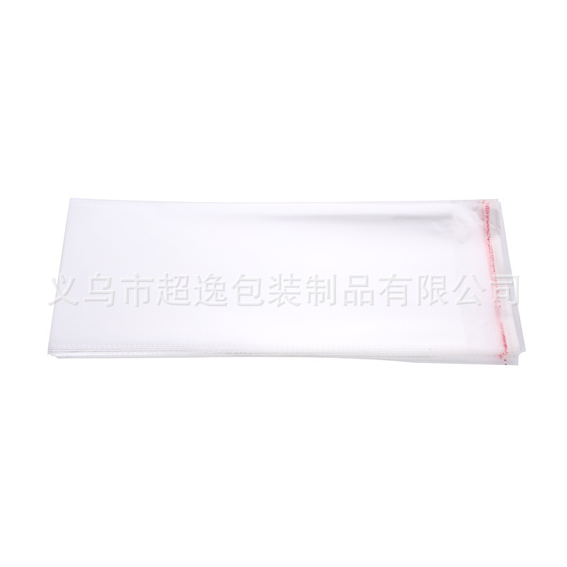 OPP Socks Transparent Self-Adhesive Bag Wholesale Film Plastic Automatic Sealing Bag Clothing Adhesive Sealing Packaging Bag Customization