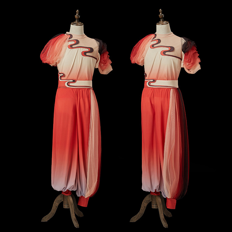 新款舞台现代舞船夫舞蹈服装农民保卫黄河演出服合唱表演服男