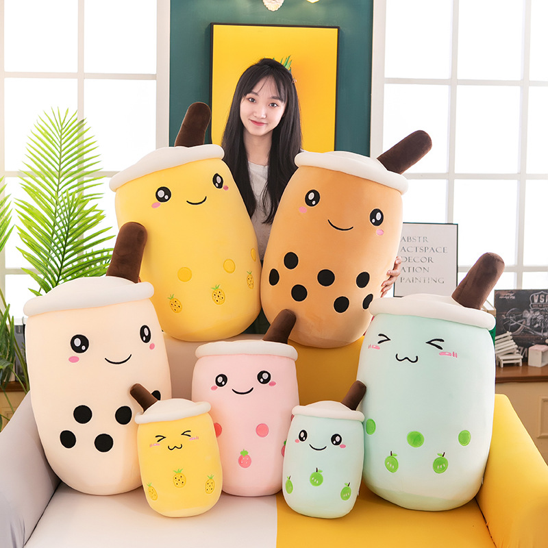 Cute Internet Celebrity Milky Tea Cup Plush Toy Pillow Small Prize Claw Doll Foreign Trade Stall Doll Factory Wholesale