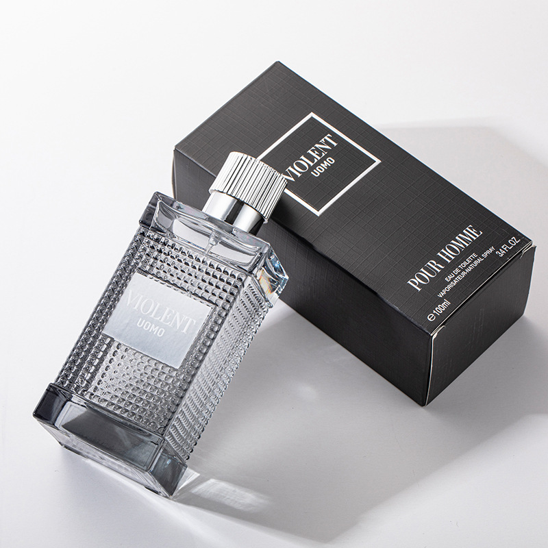 Flower Words Original New Men's Perfume 100ml Large Bottle Fuqi Light Perfume Tuning Factory Tik Tok Live Stream Supply