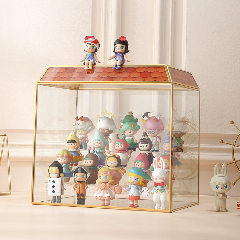 盲盒收纳展示架乐高手办架子透明摆柜亚克力泡泡玛特展示盒模型盒