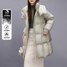 羽绒服女冬季中长版2023新款时尚气质显瘦洋派小个子加厚保暖