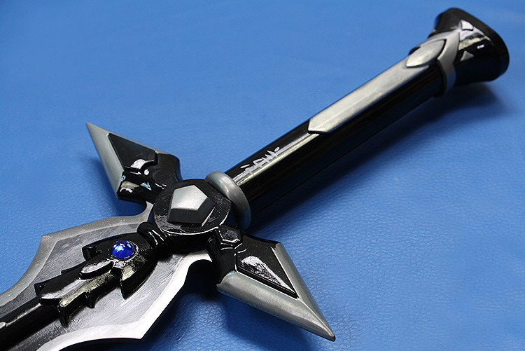 动漫周边cosplay武器道具 刀剑神域刀 阐释者黑绿逐暗者 未开刃