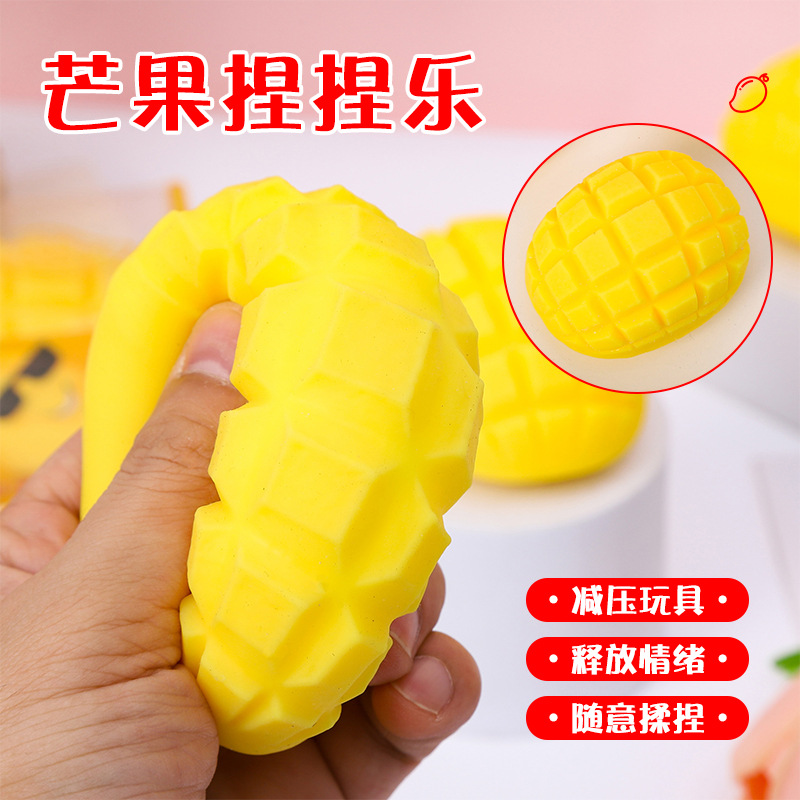 simulation mango pinch le net red stress relief artifact creative decompression toys for children play house candy toy
