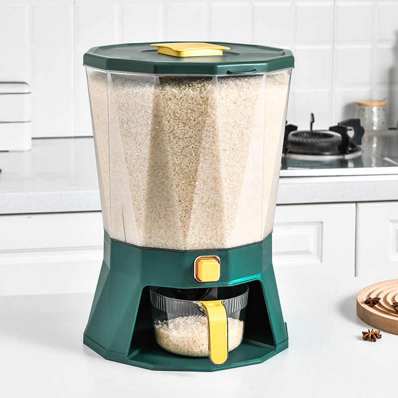 Cereals Kitchen Household Rotating Rice Bucket