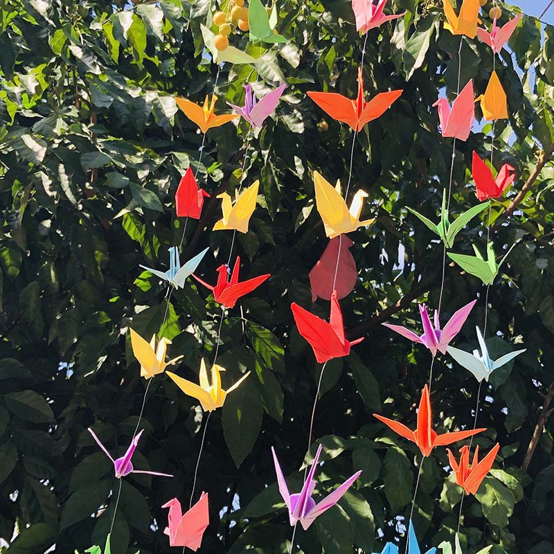 千纸鹤折纸成品手工diy七夕婚庆装饰纸串派对婚礼创意布置装饰品