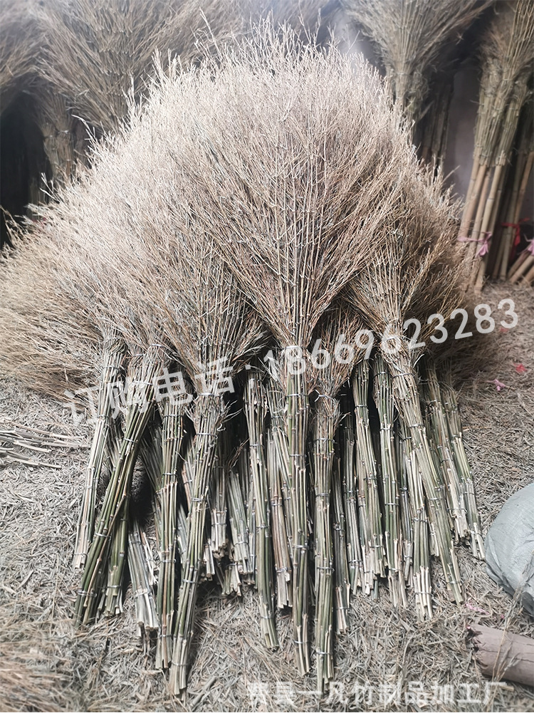 一凡竹扫把山东金枝大扫把 马路扫帚 厂家直销 环卫扫把 现货现发