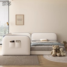 n~简约现代儿童亲子床小户型主卧卧室大床超大子母床可加宽拼接床