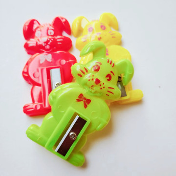 儿童塑料卡通兔子卷笔刀玩具 幼儿园削笔刀小礼品小玩具批发