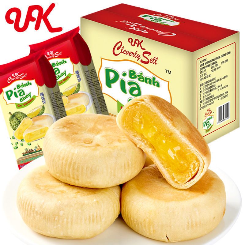 正宗榴莲饼批发1000g整箱泰国猫山王榴莲饼干特产糕点点心零食