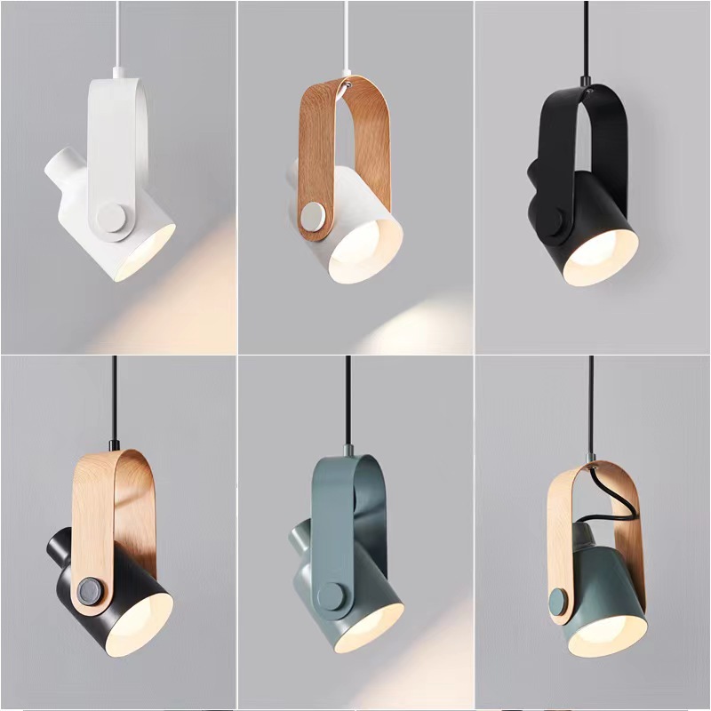 Japanese-Style Wooden Bedside Chandelier Modern Minimalist Bedside Lamp Nordic Designer Long Line Small Droplight