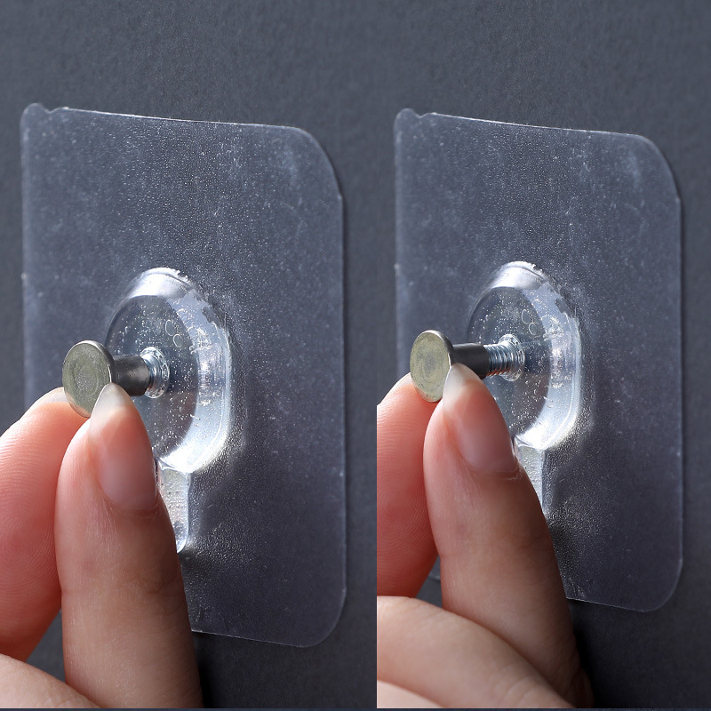 免打孔无痕粘贴订瓷砖免钉照片婚纱粘贴挂画钉子塑料透明相框钉子