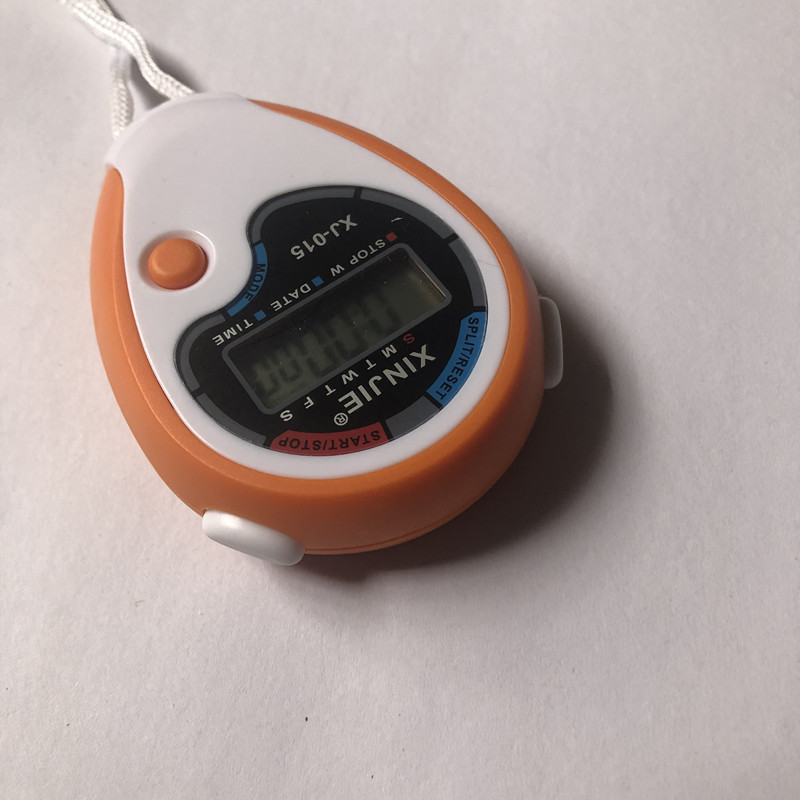 xj015电子秒表骑行计时表学生运动健身跑步篮球比赛裁判计时秒表