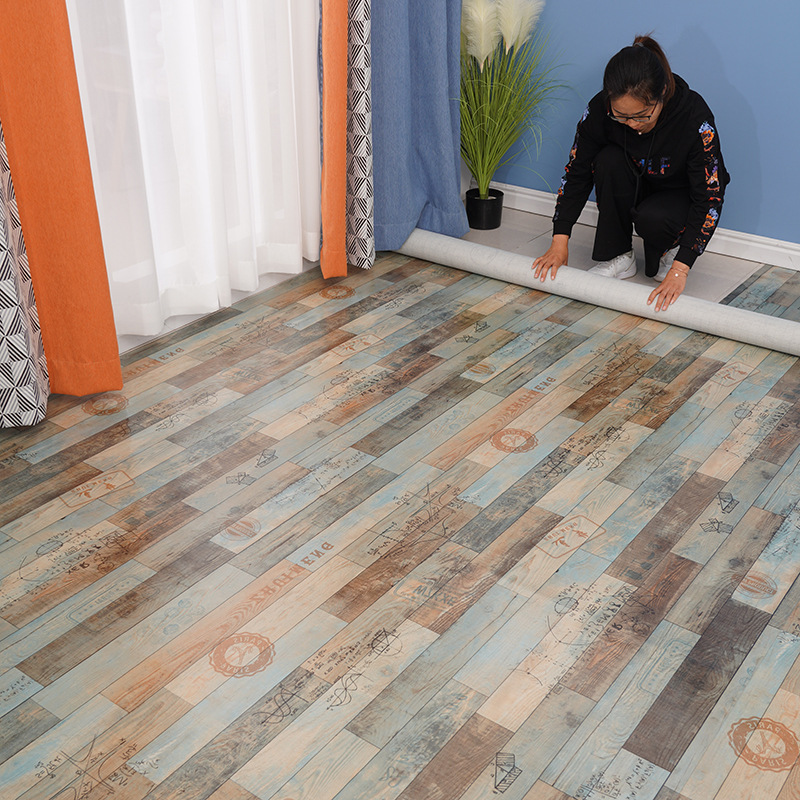 地板革水泥地直接铺地面贴纸地革家用加厚耐磨防水毛坯房pvc地贴