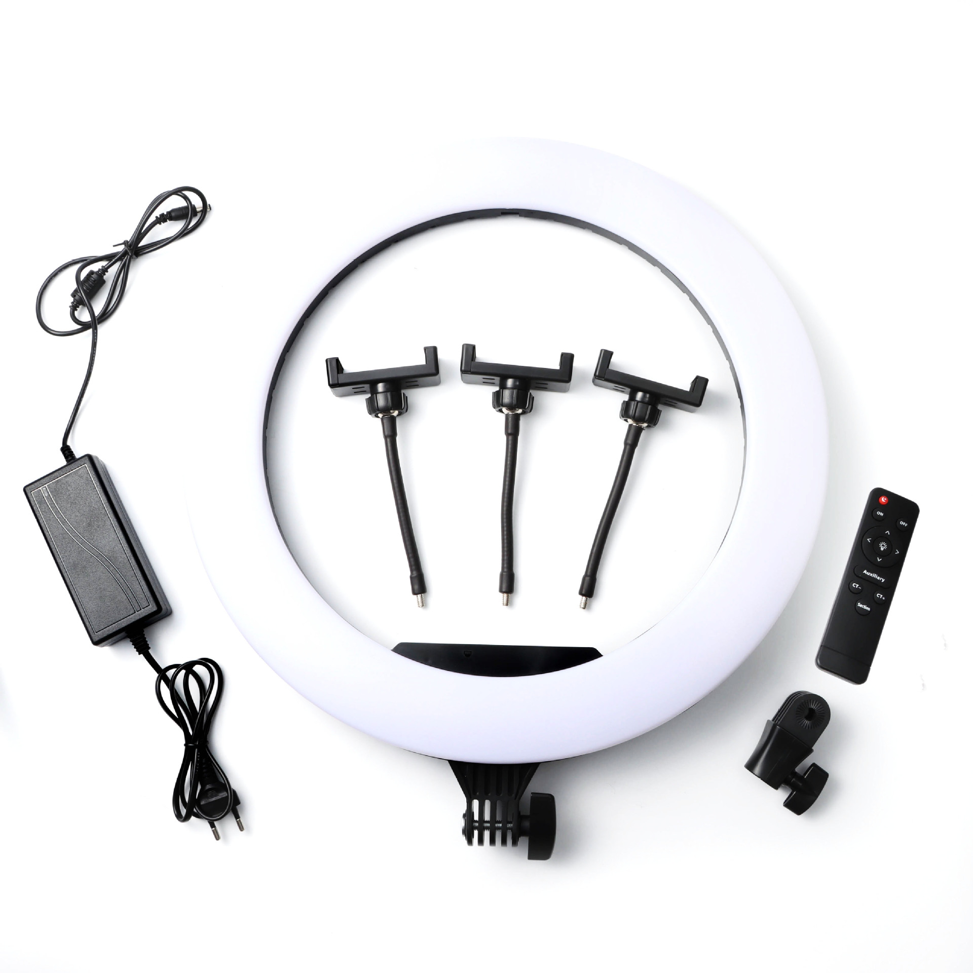 贝迪rgb补光灯手机直播支架自拍摄影拍照便携三脚架led炫彩环形灯