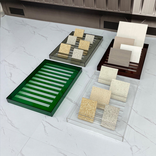 亚克力定制瓷砖展架定做立式石材色板小样品架手机陈列展示架批发