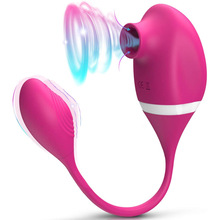 毛毛虫双头吸吮震动器10频震动跳蛋女用硅胶自慰器成人用品性玩具